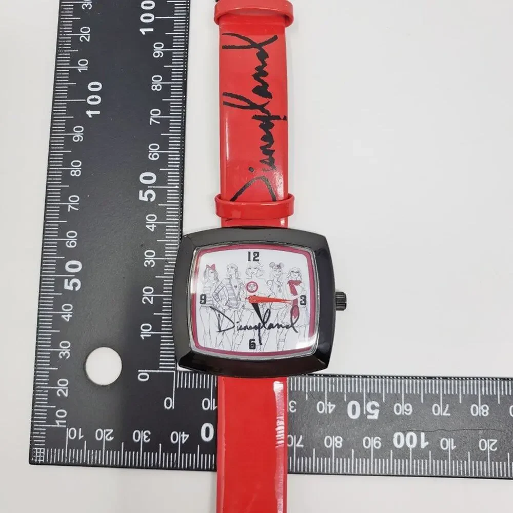 Disney Parks Disneyland DLR Disney Ladies Red Fashion Watch